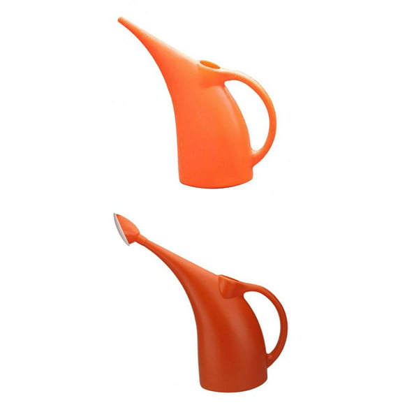 2x Plastic Watering Cans with Long Spout Shower Water Pot House Plants 2L+3L